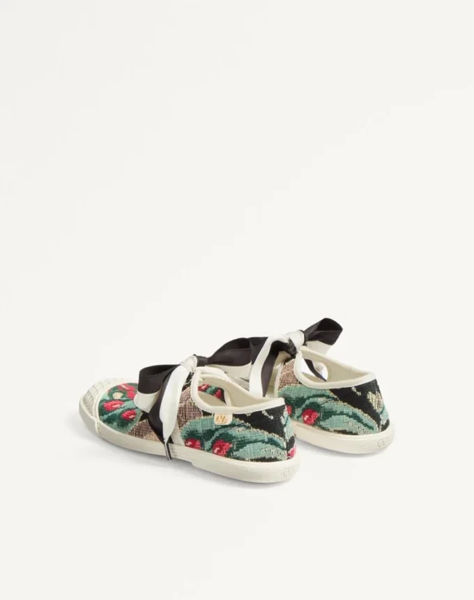 Ballerina Bay By Bay Sneaker από ύφασμα Jacquard με κεντημένα λουλούδια Ballerina Bay By Bay Sneaker από ύφασμα Jacquard με κεντημένα λουλούδια