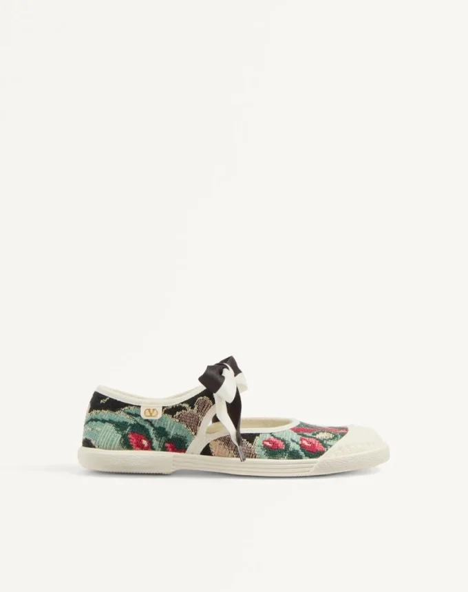 Ballerina Bay By Bay Sneaker από ύφασμα Jacquard με κεντημένα λουλούδια Ballerina Bay By Bay Sneaker από ύφασμα Jacquard με κεντημένα λουλούδια