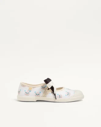 Bay By Bay Ballerina Fabric Sneaker με τύπωμα Le Chat De La Maison