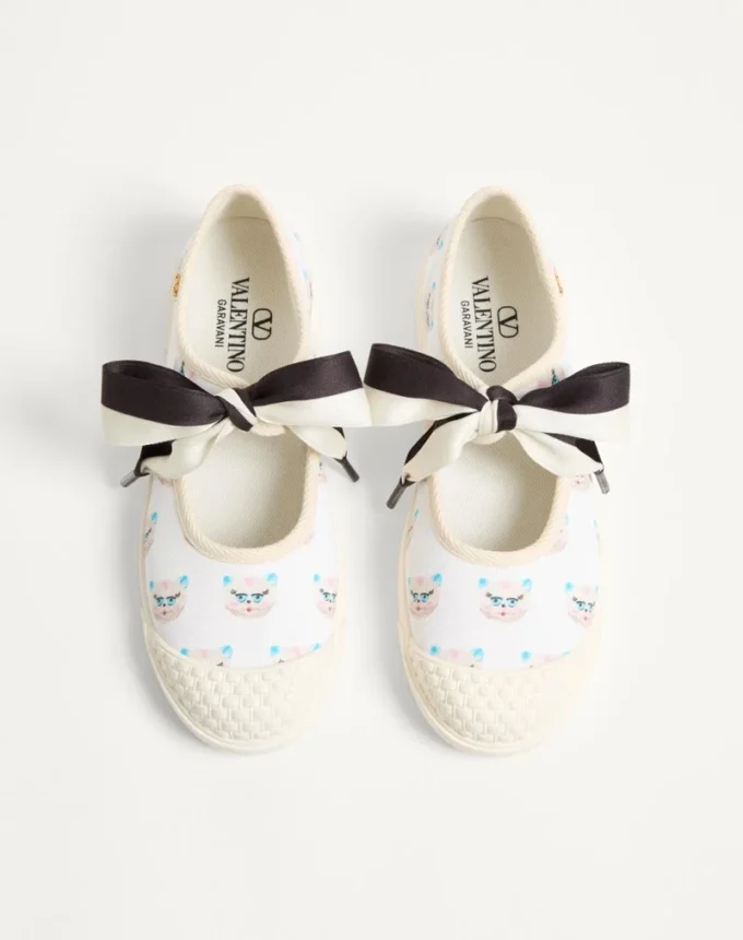 Bay By Bay Ballerina Fabric Sneaker με τύπωμα Le Chat De La Maison
