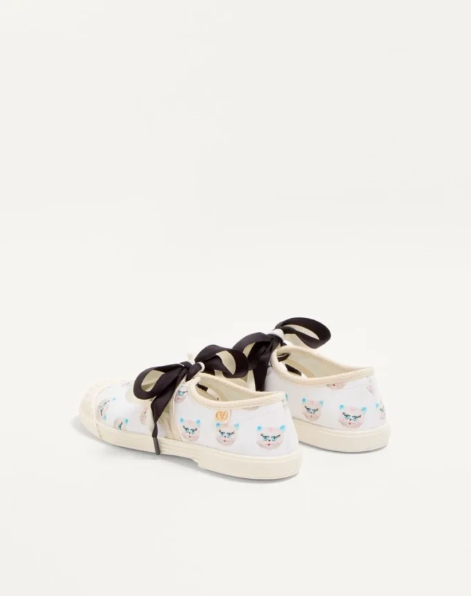 Bay By Bay Ballerina Fabric Sneaker με τύπωμα Le Chat De La Maison