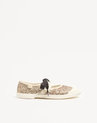 Bay By Bay Ballerina Sneakers από γυαλιστερό ύφασμα