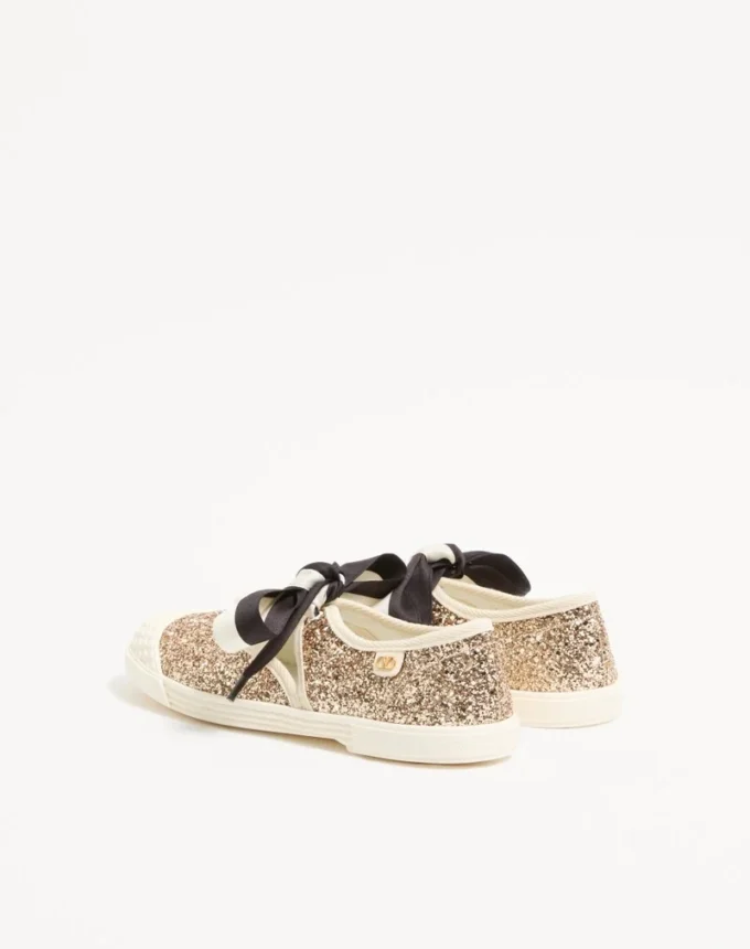 Bay By Bay Ballerina Sneakers από γυαλιστερό ύφασμα