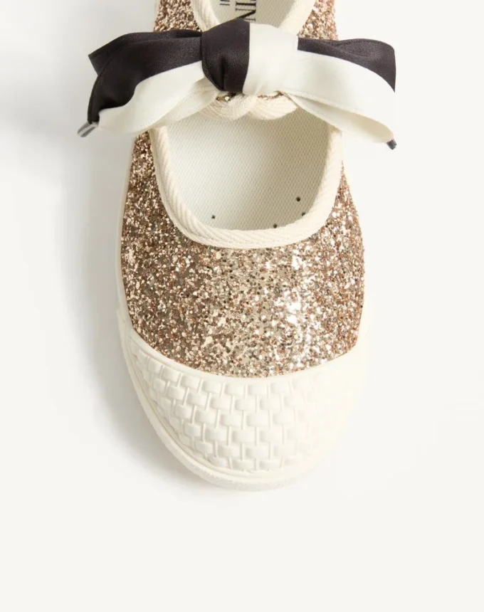 Bay By Bay Ballerina Sneakers από γυαλιστερό ύφασμα