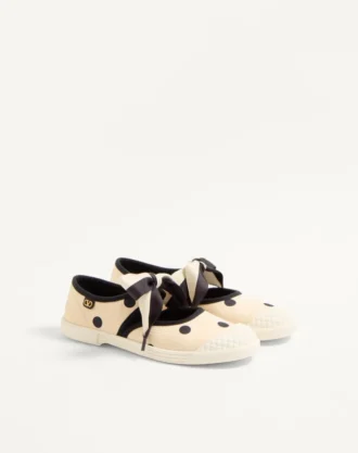 Bay By Bay Ballerina Sneakers από ύφασμα Moiré Plus De Pois