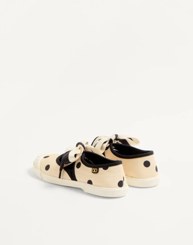 Bay By Bay Ballerina Sneakers από ύφασμα Moiré Plus De Pois Bay By Bay Ballerina Sneakers από ύφασμα Moiré Plus De Pois