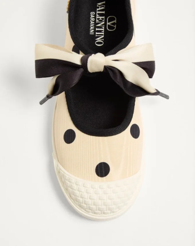 Bay By Bay Ballerina Sneakers από ύφασμα Moiré Plus De Pois Bay By Bay Ballerina Sneakers από ύφασμα Moiré Plus De Pois