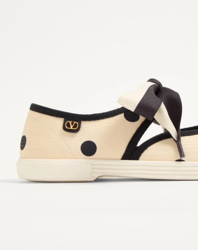 Bay By Bay Ballerina Sneakers από ύφασμα Moiré Plus De Pois Bay By Bay Ballerina Sneakers από ύφασμα Moiré Plus De Pois