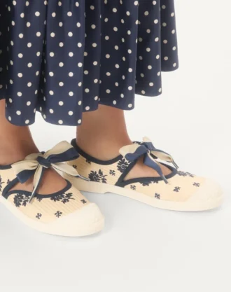 Bay By Bay Ballerina Sneakers σε ύφασμα Papier Floral