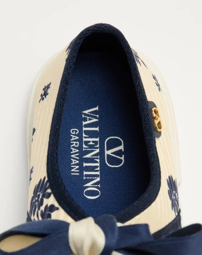 Bay By Bay Ballerina Sneakers σε ύφασμα Papier Floral Bay By Bay Ballerina Sneakers σε ύφασμα Papier Floral