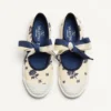Bay By Bay Ballerina Sneakers σε ύφασμα Papier Floral Bay By Bay Ballerina Sneakers σε ύφασμα Papier Floral