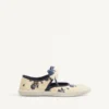Bay By Bay Ballerina Sneakers σε ύφασμα Papier Floral Bay By Bay Ballerina Sneakers σε ύφασμα Papier Floral