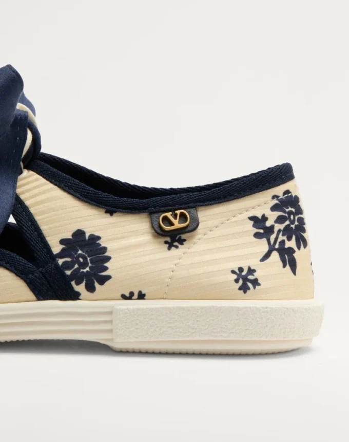 Bay By Bay Ballerina Sneakers σε ύφασμα Papier Floral Bay By Bay Ballerina Sneakers σε ύφασμα Papier Floral
