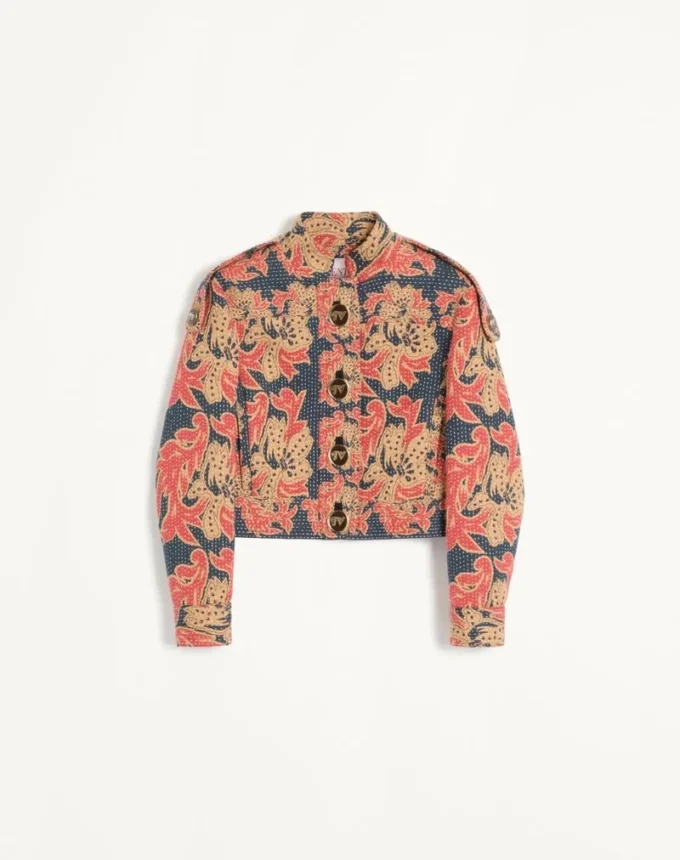 Caban σε Apres L’Hiver Quilted Floral Jacquard
