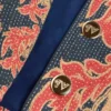 Caban σε Apres L’Hiver Quilted Floral Jacquard