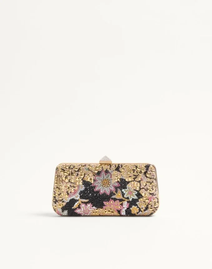 Carry Secrets Minaudiere με στρας Apres L’Hiver Motif