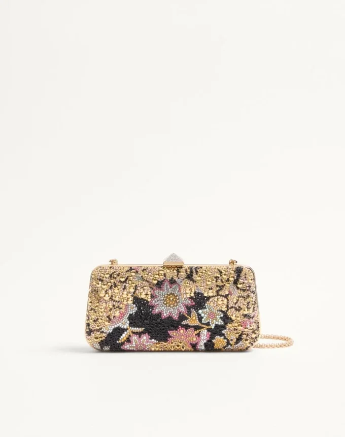 Carry Secrets Minaudiere με στρας Apres L’Hiver Motif