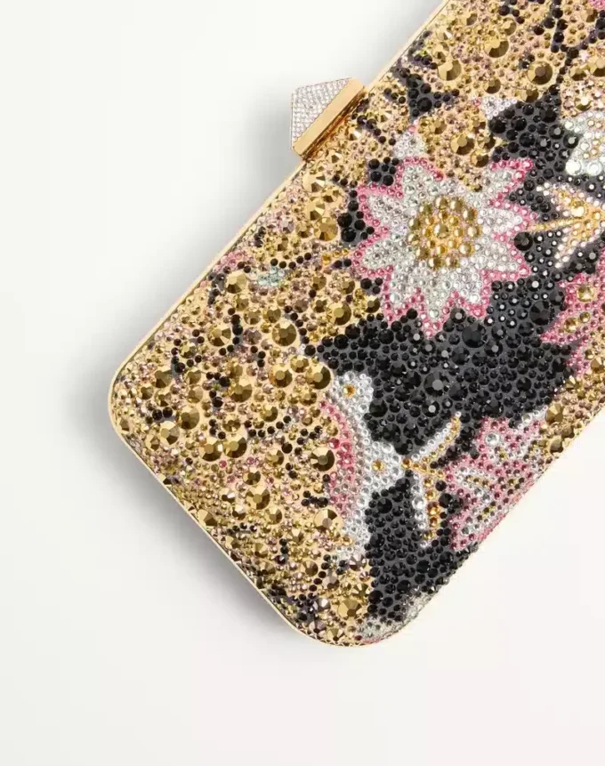 Carry Secrets Minaudiere με στρας Apres L’Hiver Motif