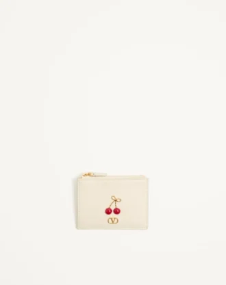 Cherryfic Cardholder από κοκκώδες δέρμα μοσχαριού Cherryfic Cardholder από κοκκώδες δέρμα μοσχαριού
