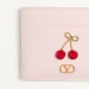 Cherryfic Cardholder από κοκκώδες δέρμα μοσχαριού