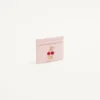 Cherryfic Cardholder από κοκκώδες δέρμα μοσχαριού