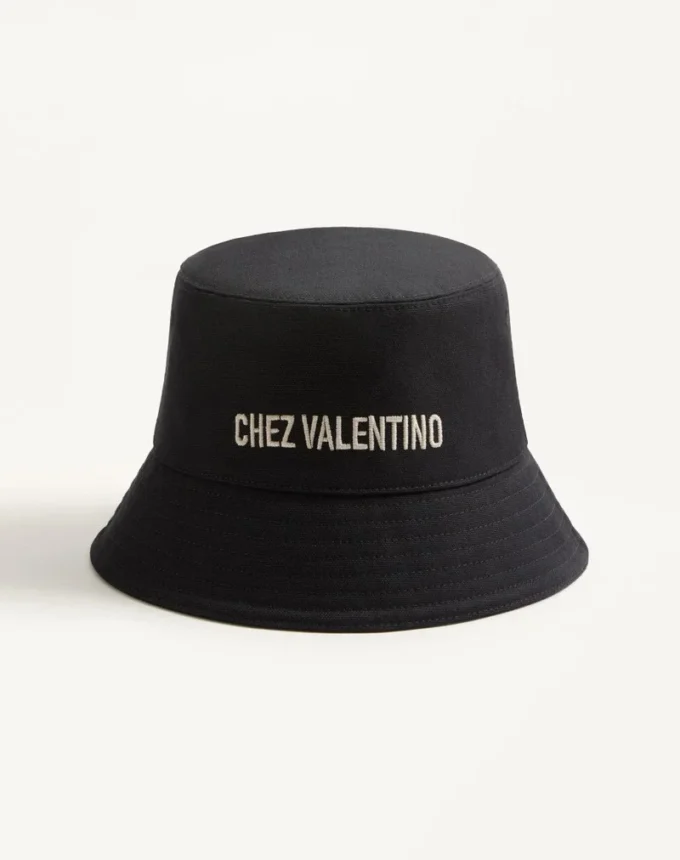 Chez Valentino Καπέλο από βαμβάκι με κεντήματα
