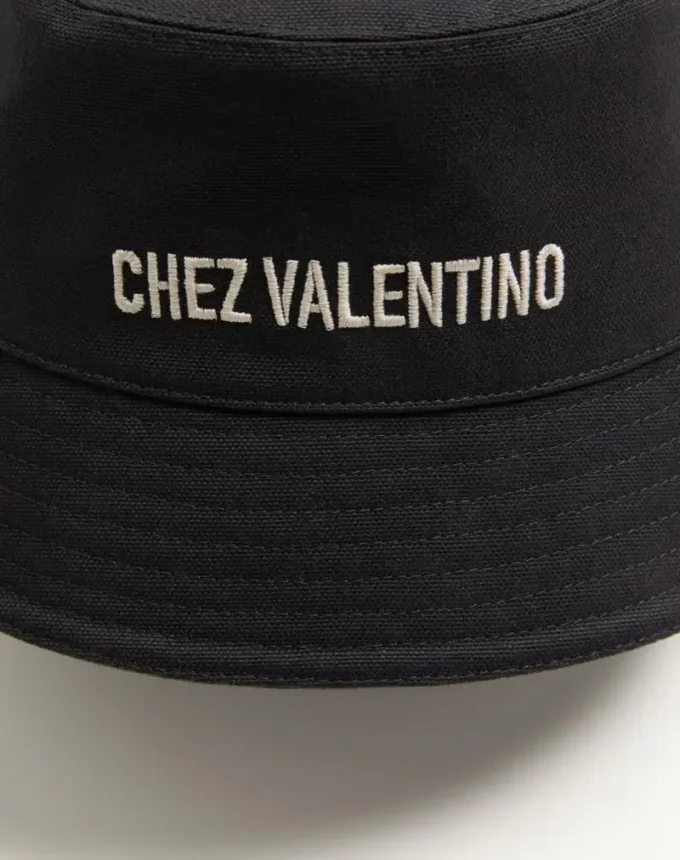 Chez Valentino Καπέλο από βαμβάκι με κεντήματα