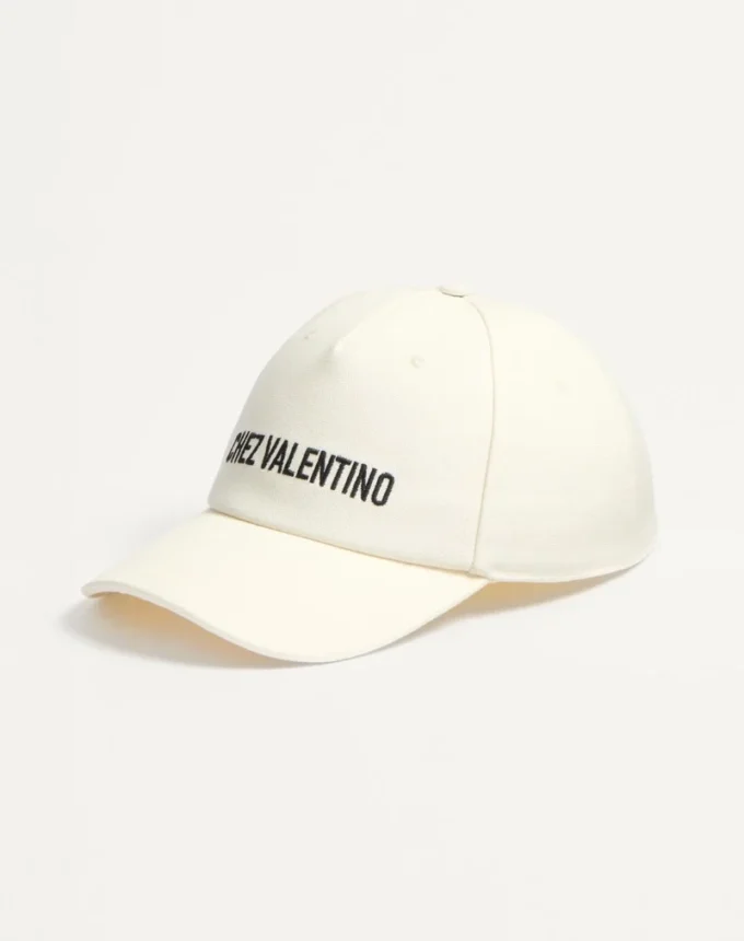 Chez Valentino Καπέλο μπέιζμπολ από βαμβάκι με κέντημα