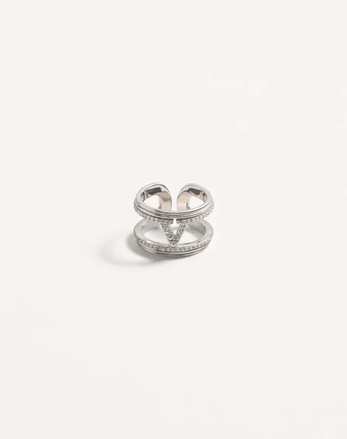 Δαχτυλίδι Ovalette από μέταλλο και κρύσταλλο Swarovski®
