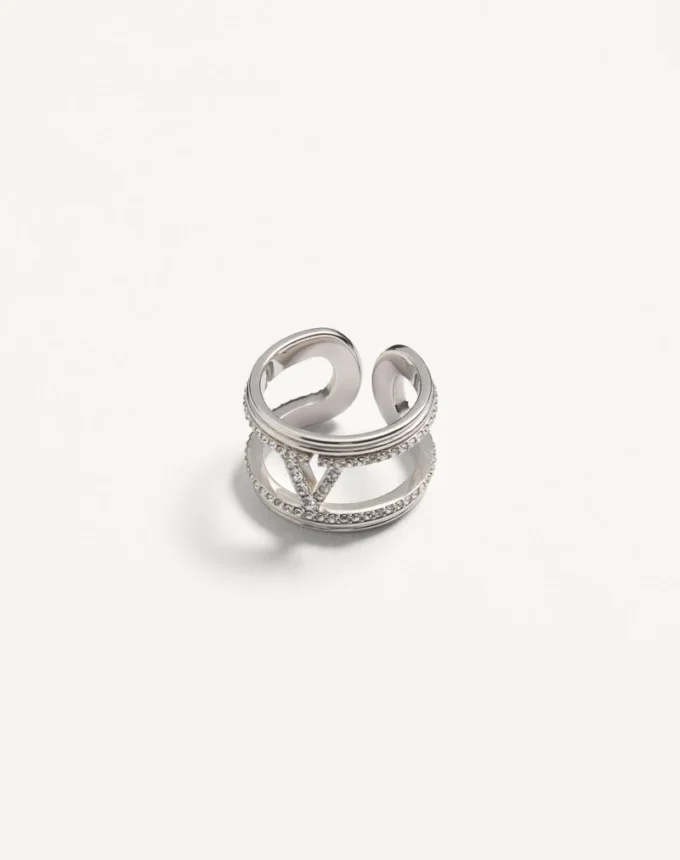 Δαχτυλίδι Ovalette από μέταλλο και κρύσταλλο Swarovski®