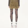 Φούστα από πλεκτό Lurex με ζακάρ animal print Φούστα από πλεκτό Lurex με ζακάρ animal print