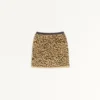 Φούστα από πλεκτό Lurex με ζακάρ animal print Φούστα από πλεκτό Lurex με ζακάρ animal print