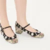 Γόβες Mary-Jane Nellcôte από ύφασμα Papier Floral Jacquard 30 mm Γόβες Mary-Jane Nellcôte από ύφασμα Papier Floral Jacquard 30 mm