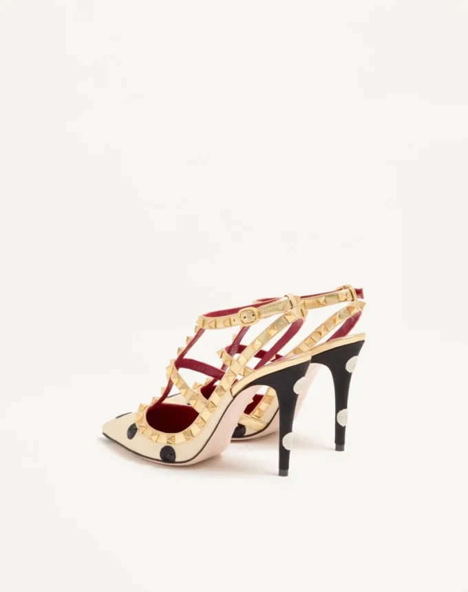 Γόβες Rockstud με κεντήματα Plus de Pois 100 mm