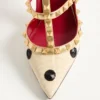 Γόβες Rockstud με κεντήματα Plus de Pois 100 mm