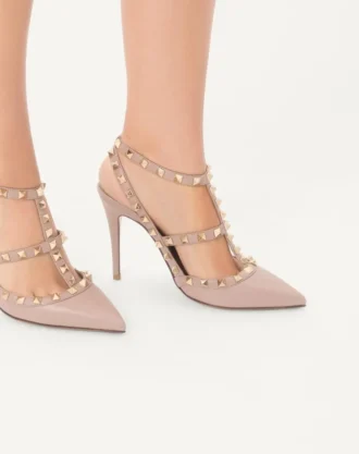 Γόβες Rockstud με λουράκι στον αστράγαλο 100 mm