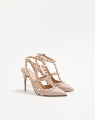 Γόβες Rockstud με λουράκι στον αστράγαλο 100 mm