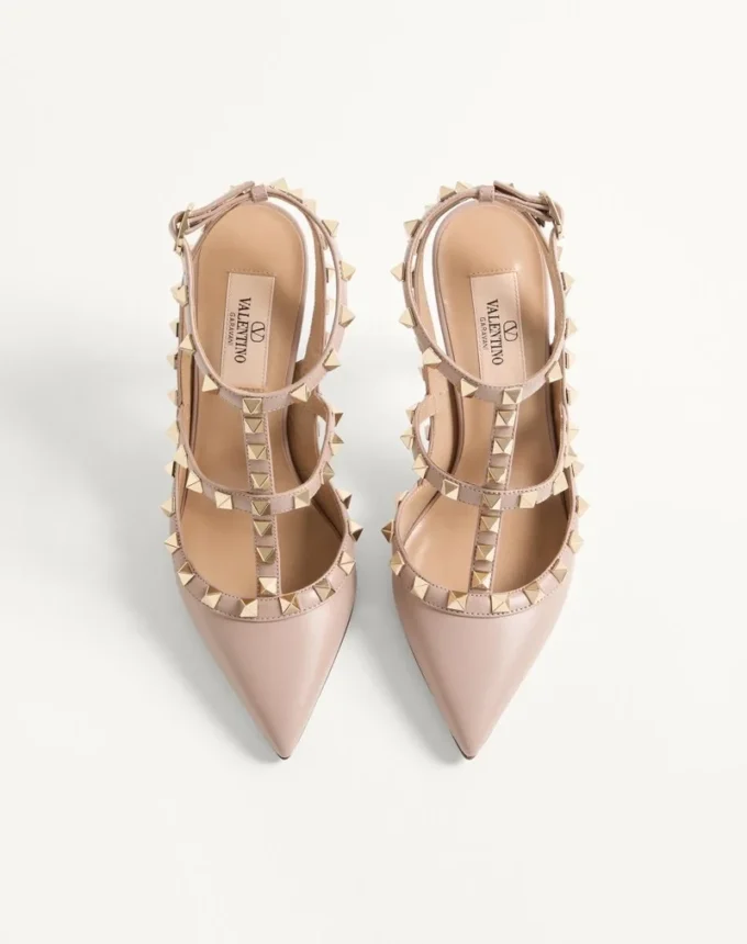 Γόβες Rockstud με λουράκι στον αστράγαλο 100 mm
