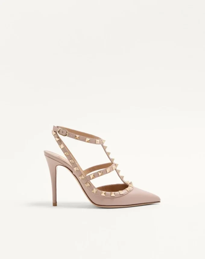 Γόβες Rockstud με λουράκι στον αστράγαλο 100 mm