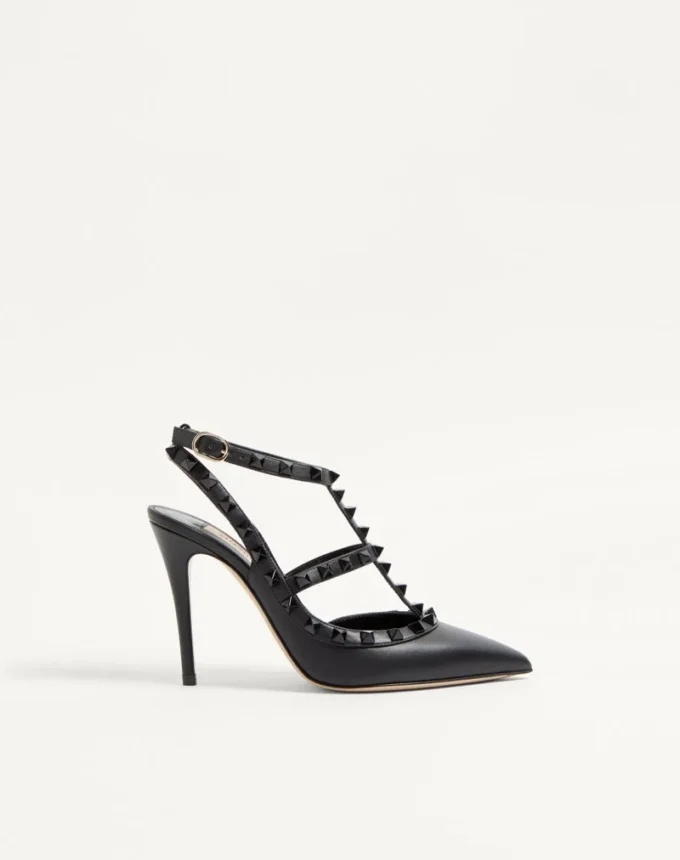 Γόβες Rockstud με λουράκι στον αστράγαλο και καρφιά 100 mm Γόβες Rockstud με λουράκι στον αστράγαλο και καρφιά 100 mm