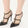 Γόβες Rockstud με λουράκια 100 mm