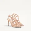 Γόβες Rockstud με λουράκια 100 mm
