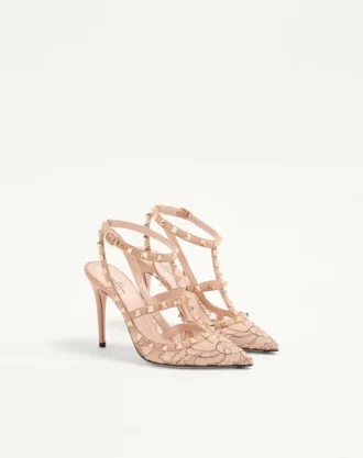 Γόβες Rockstud με λουράκια 100 mm