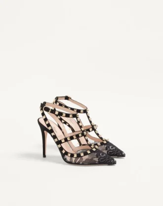 Γόβες Rockstud με λουράκια 100 mm