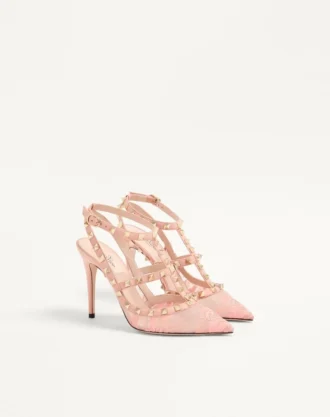 Γόβες Rockstud με λουράκια 100 mm