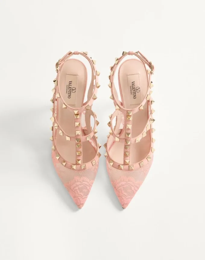 Γόβες Rockstud με λουράκια 100 mm