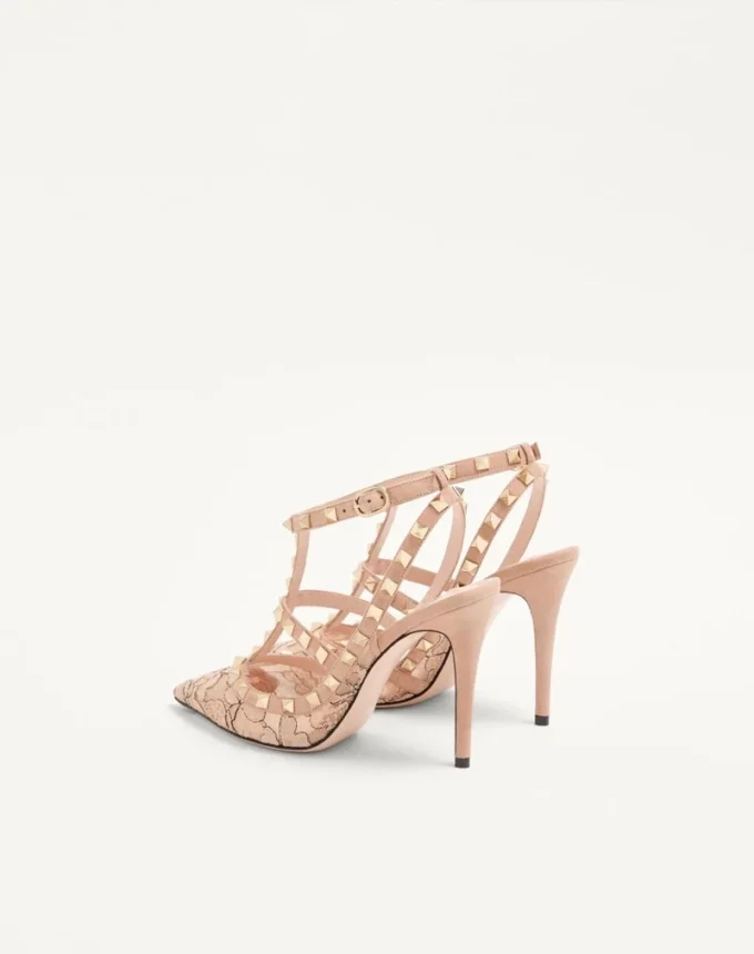 Γόβες Rockstud με λουράκια 100 mm