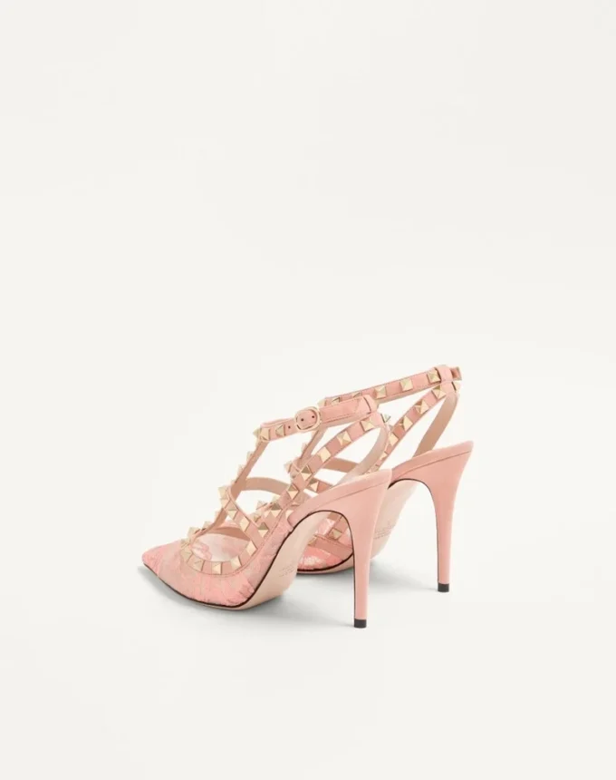 Γόβες Rockstud με λουράκια 100 mm