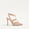 Γόβες Rockstud με λουράκια 100 mm