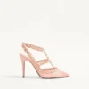Γόβες Rockstud με λουράκια 100 mm